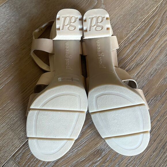 PAUL GREEN Raven Platform Sandal In Desert Light Nappa - Picture 12 of 14